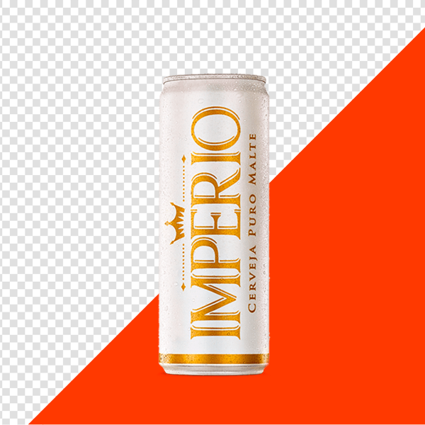LATA CERVEJA IMPÉRIO PURO MALTE PNG TRANSPARENTE SEM FUNDO