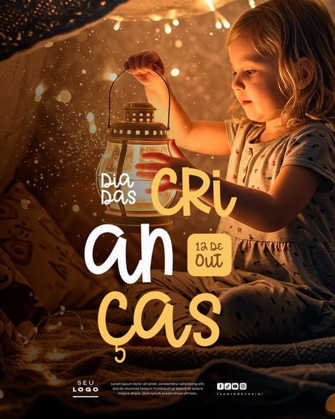 DIA DAS CRIANÇAS 12 DE OUTUBRO SOCIAL MEDIA PSD EDITÁVEL 3