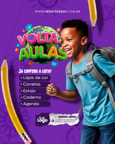 FEED ESCOLA VOLTA ÀS AULAS SOCIAL MEDIA PSD EDITÁVEL 3