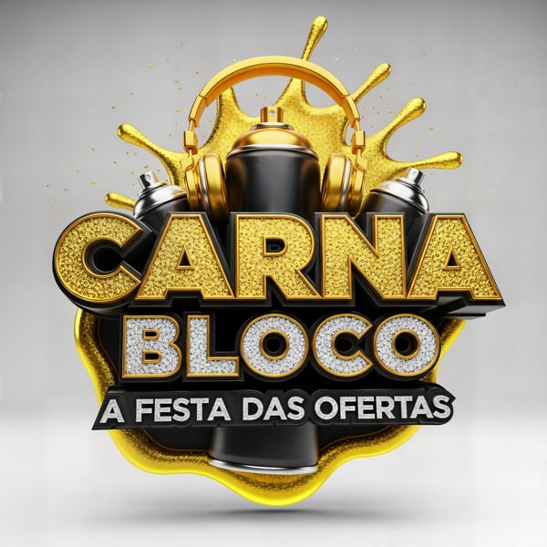 SELO 3D CARNAVAL BLOCO A FESTA DAS OFERTAS 06