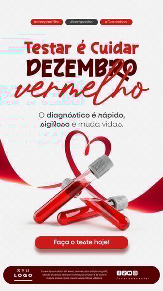 DEZEMBRO VERMELHO MÊS DE LUTA CONTRA A AIDS HIV E OUTRAS IST STORY SOCIAL MEDIA PSD EDITÁVEL 8