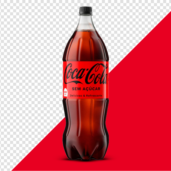 IMAGEM SEM FUNDO GARRAFA DE COCA COLA 0 AÇÚCAR