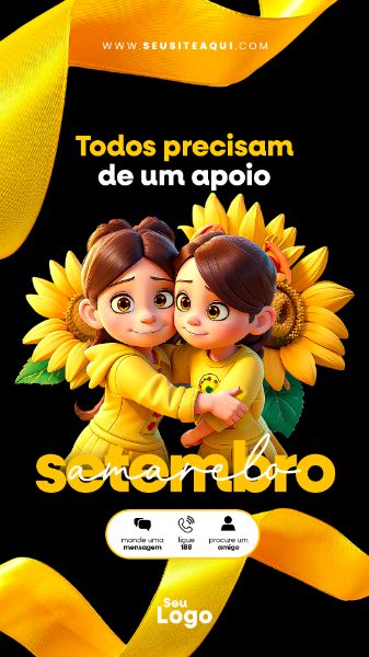 STORY - SETEMBRO AMARELO | SOCIAL MEDIA - PSD EDITÁVEL