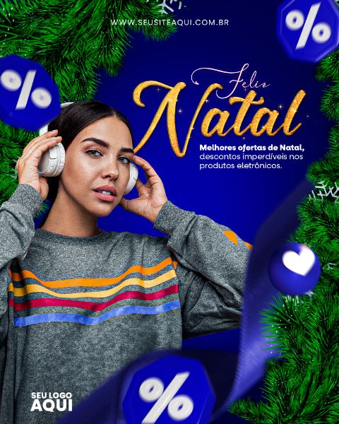 POST FEED | FELIZ NATAL | MERRY CHRISTMAS | PSD EDITÁVEL