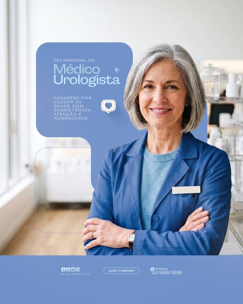 DIA DO MÉDICO UROLOGISTA HOMENAGEM ESPECIAL SOCIAL MEDIA PSD EDITÁVEL 2