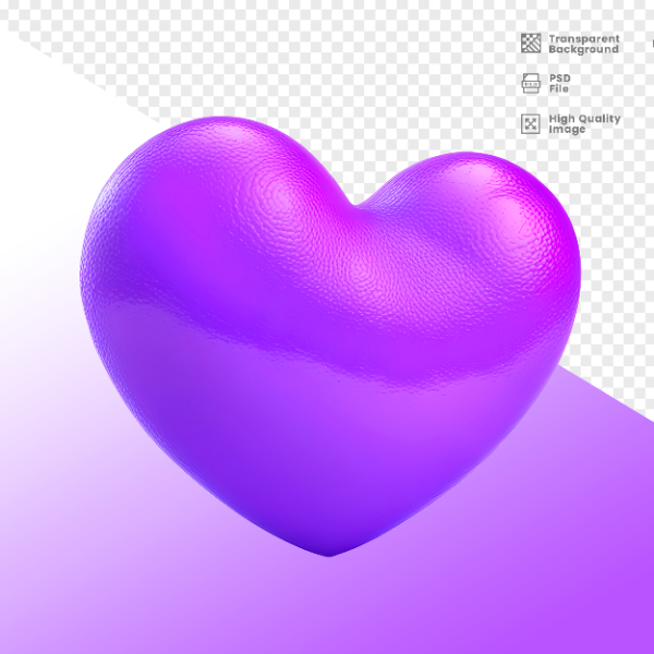 CORAÇÃO -  ELEMENTO 3D CORAÇÃO  PARA COMPOSIÇÃO