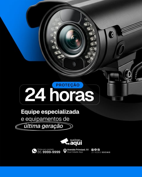 Social Media Câmera de Segurança e Monitoramento