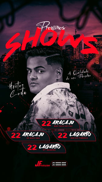FLYER AGENDA SEMANAL HC STORY PSD EDITÁVEL