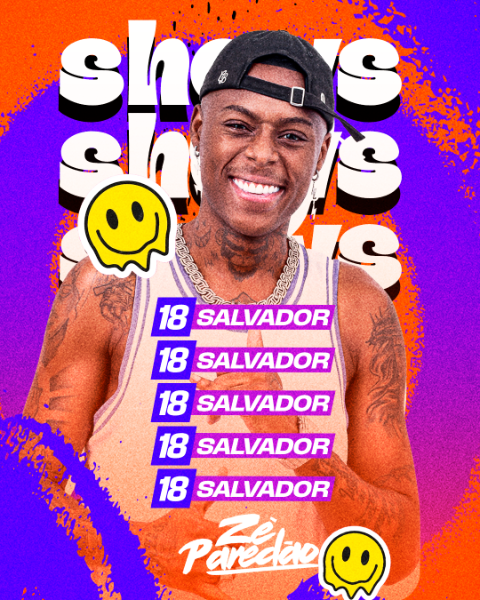 AGENDA DE SHOWS ZÉ PAREDÃO FEED PSD EDITÁVEL