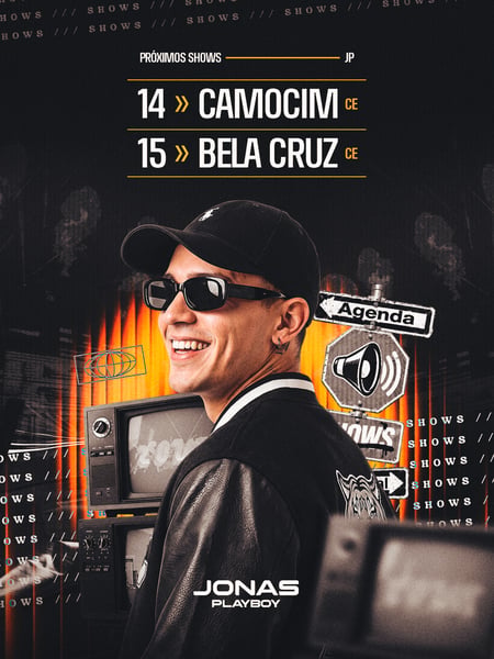 20 AGENDA SEMANAL ARTISTA PRÓXIMOS SHOWS PSD EDITÁVEL