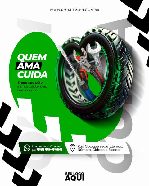 FEED - BICICLETARIA - SOCIAL MEDIA - BIKE - PSD EDITÁVEL
