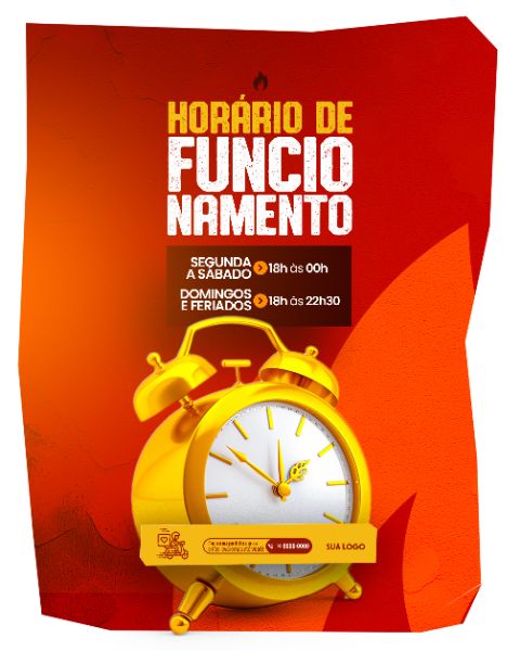 SOCIAL MEDIA - HAMBURGUERIA - HORÁRIO DE FUNCIONAMENTO