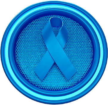 SELO 3D COMBATE AO CÂNCER DE PRÓSTATA NOVEMBRO AZUL VISTA DE BAIXO