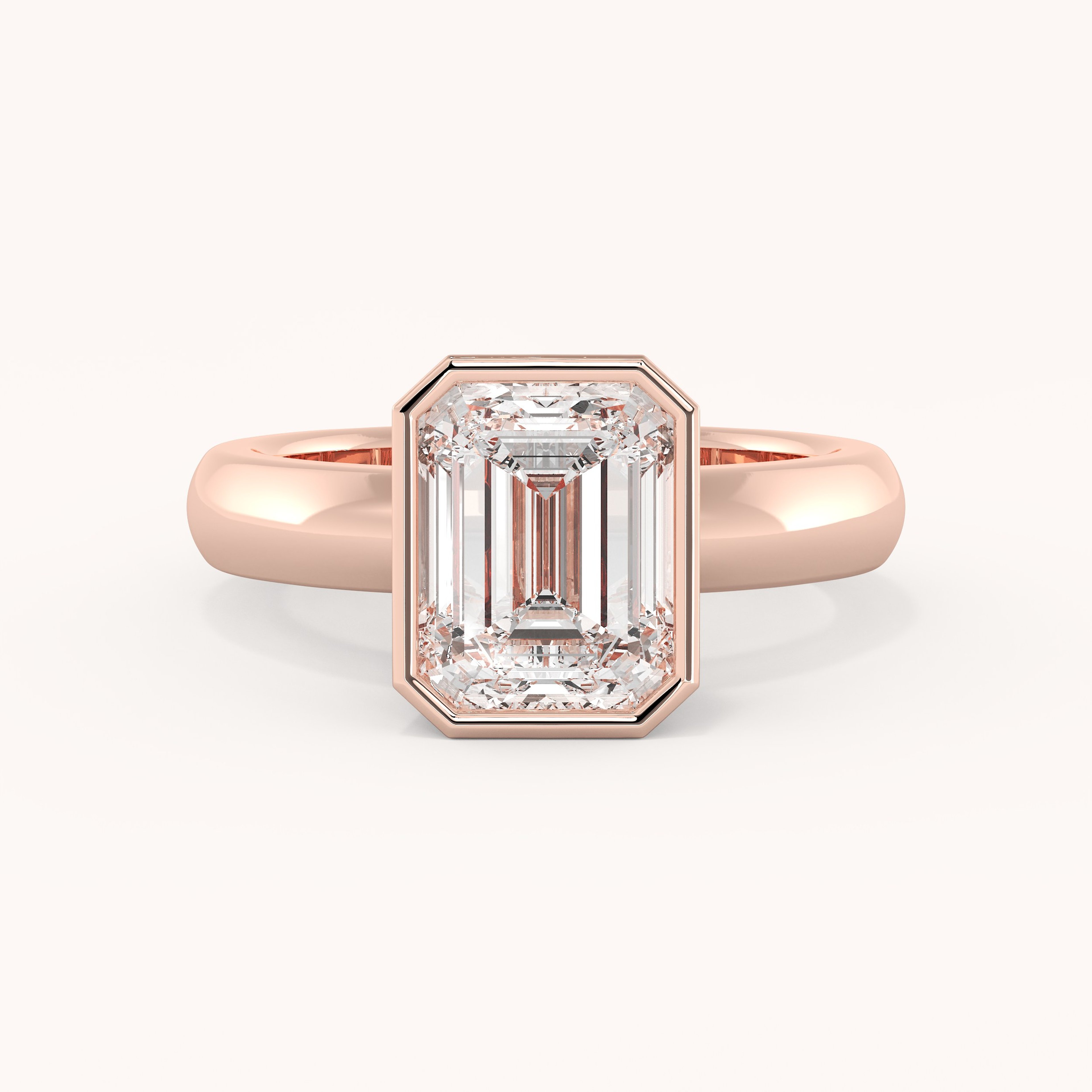 rose gold dress ring 14K Rose Gold Round Morganite and Diamond Engagement Ring