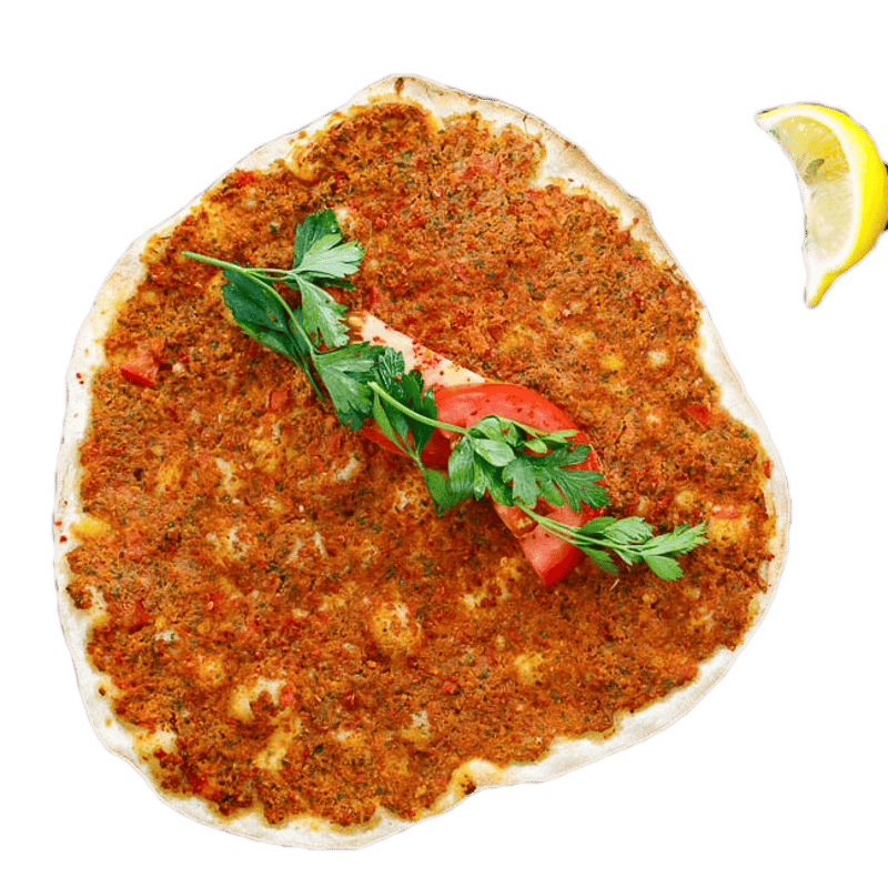 THIN PIZZA W/SPICY MEAT
FILLING