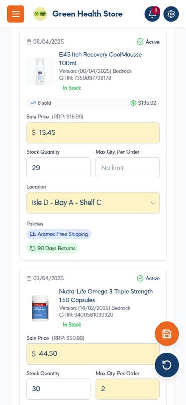 GRABIT mobile inventory