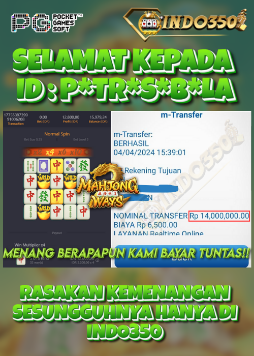 Slot Mahjong Ways Dapat Scatter Hitam Dijamin WD