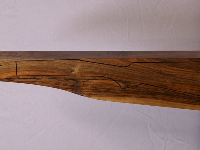 Left side of QTD 017 stockwood blank