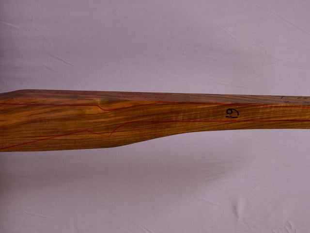 Right side of QR007 stockwood blank