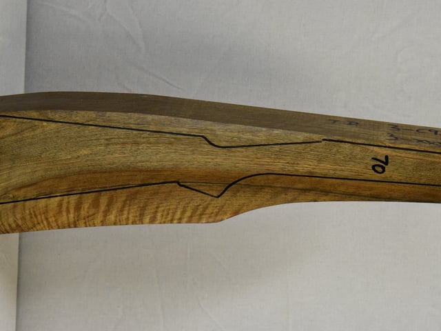 Right side of NTD 023 stockwood blank