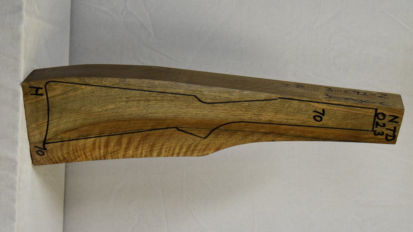 Right side of NTD 023 stockwood blank