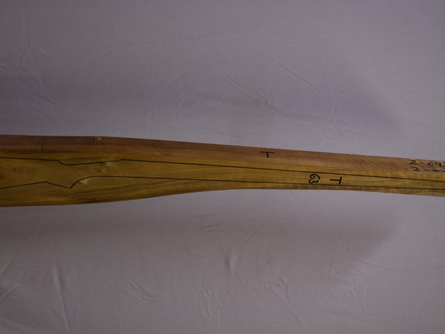 Right side of TM 010 Target stockwood blank
