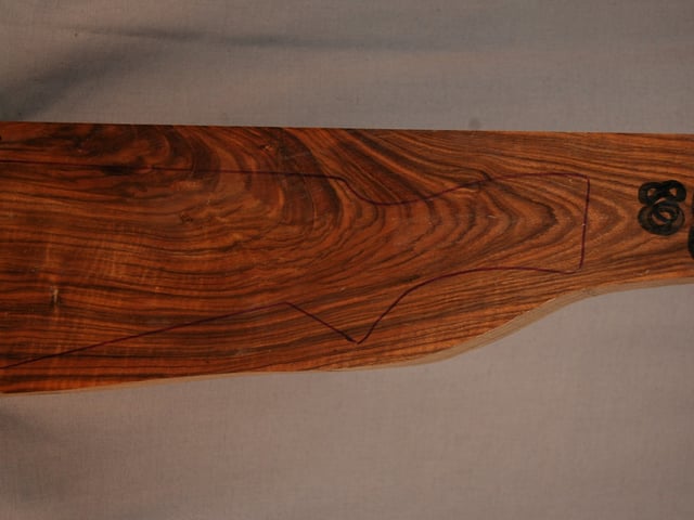 Right side of SS 80 stockwood blank