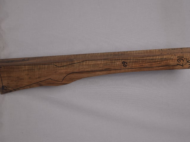 Right side of VR 167 stockwood blank
