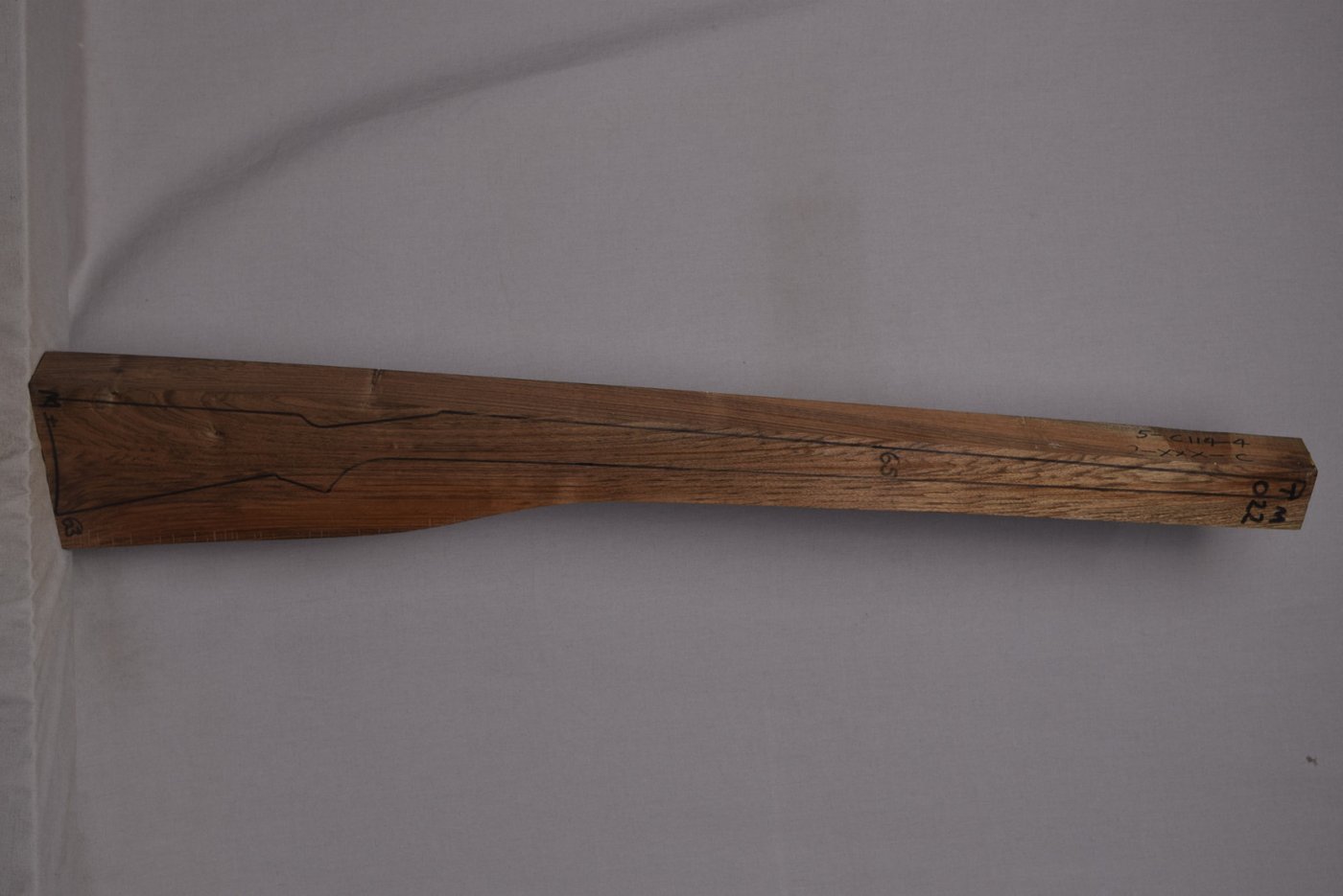 Right side of TM 022 stockwood blank