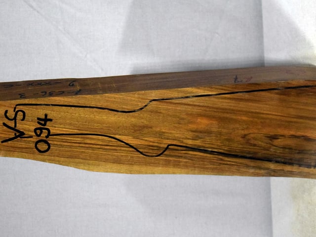 Left side of VS 094 stockwood blank