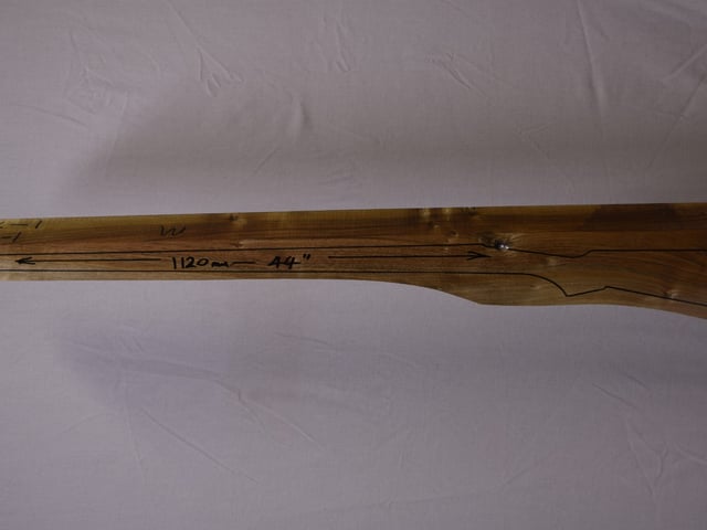 Left side of TM 001 stockwood blank
