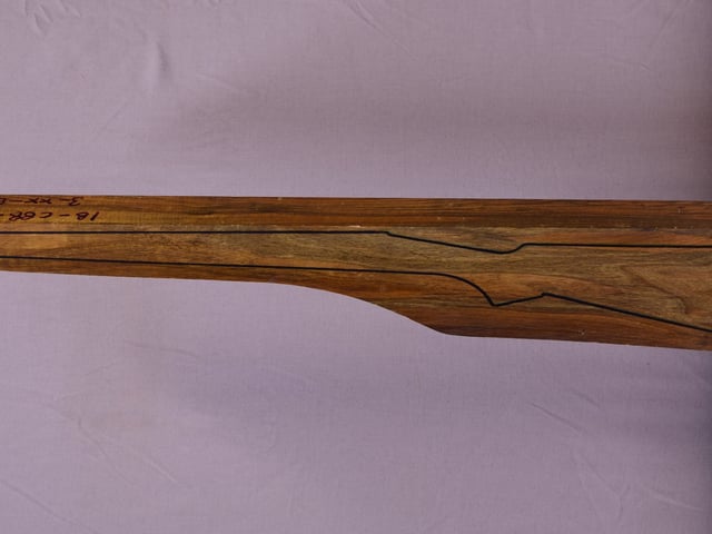 Left side of TR 98 stockwood blank