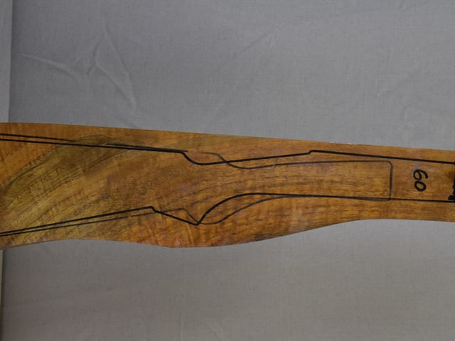 Right side of TTD 021 stockwood blank
