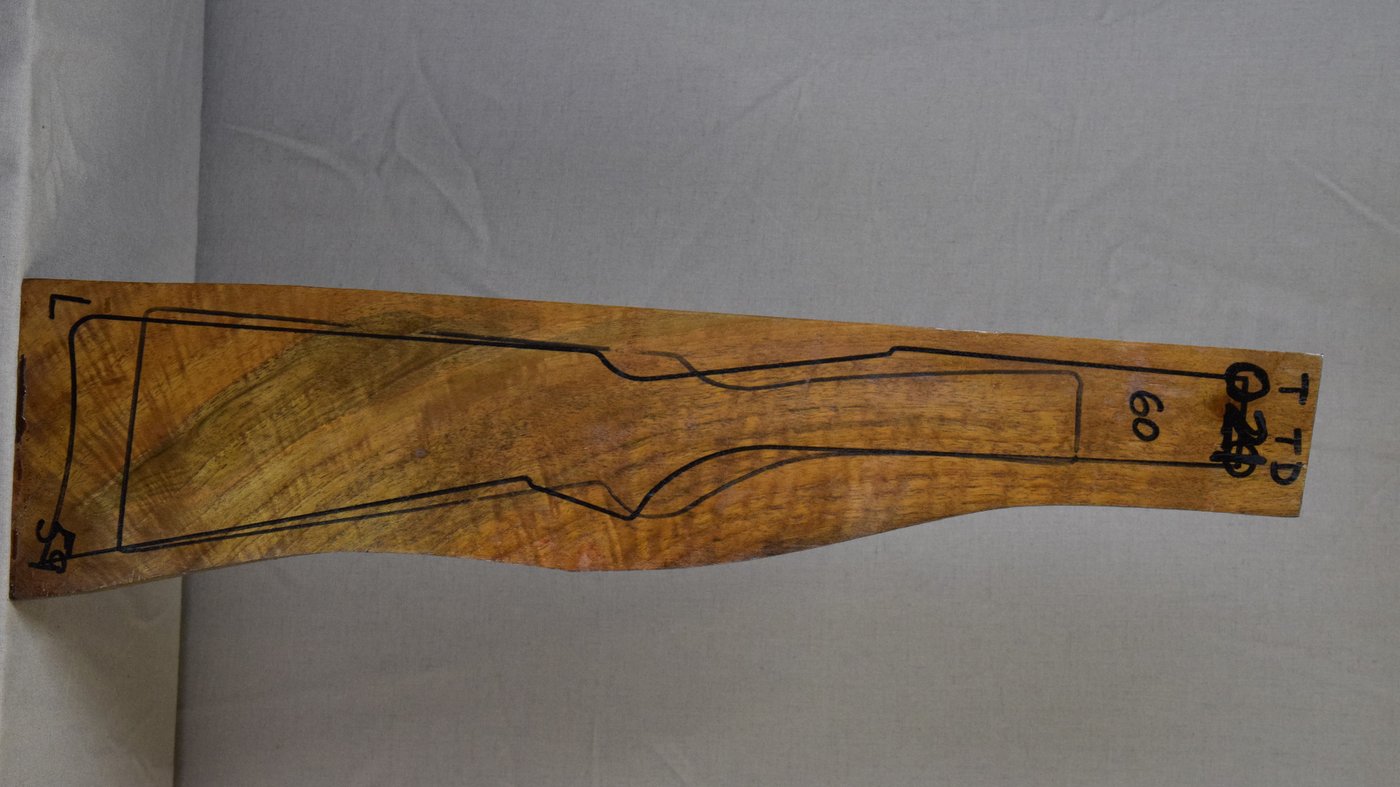 Right side of TTD 021 stockwood blank