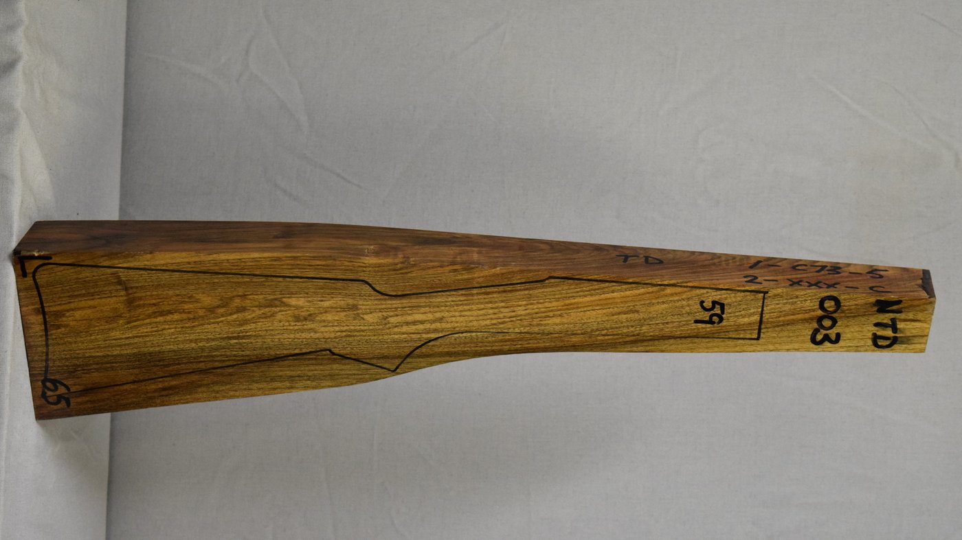 Right side of NTD 003 stockwood blank