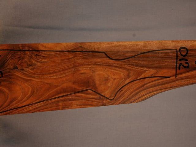 Right side of QS 012 stockwood blank