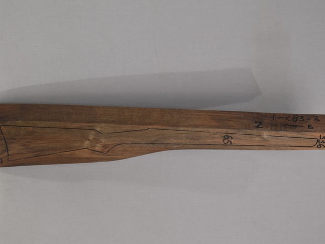 Right side of QR 336 stockwood blank