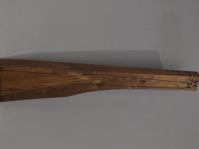 Right side of NR 254 stockwood blank