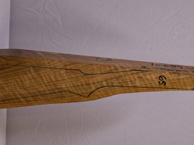 Right side of QTD 030 stockwood blank
