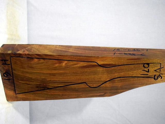 Right side of VS 071 stockwood blank