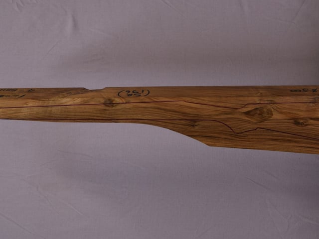 Left side of QR 239 stockwood blank