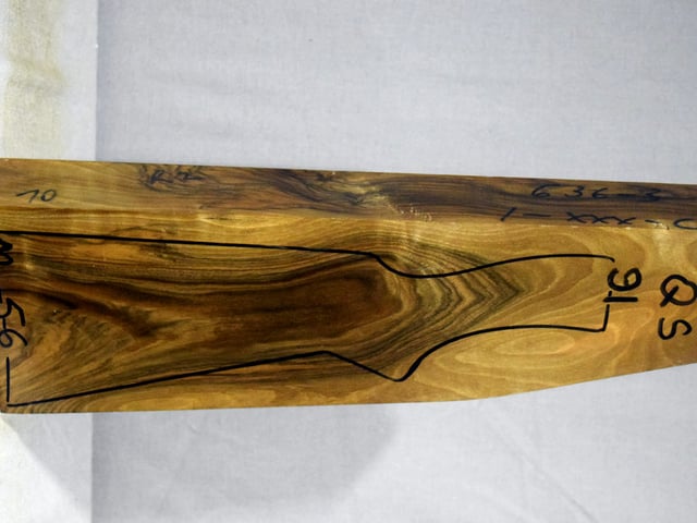 Right side of QS 091 stockwood blank