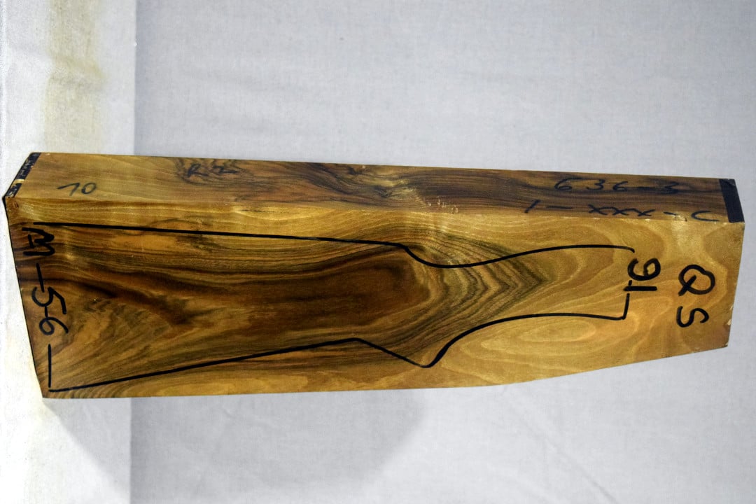 Right side of QS 091 stockwood blank