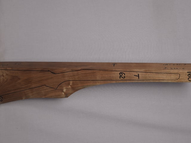 Right side of VR 160 stockwood blank