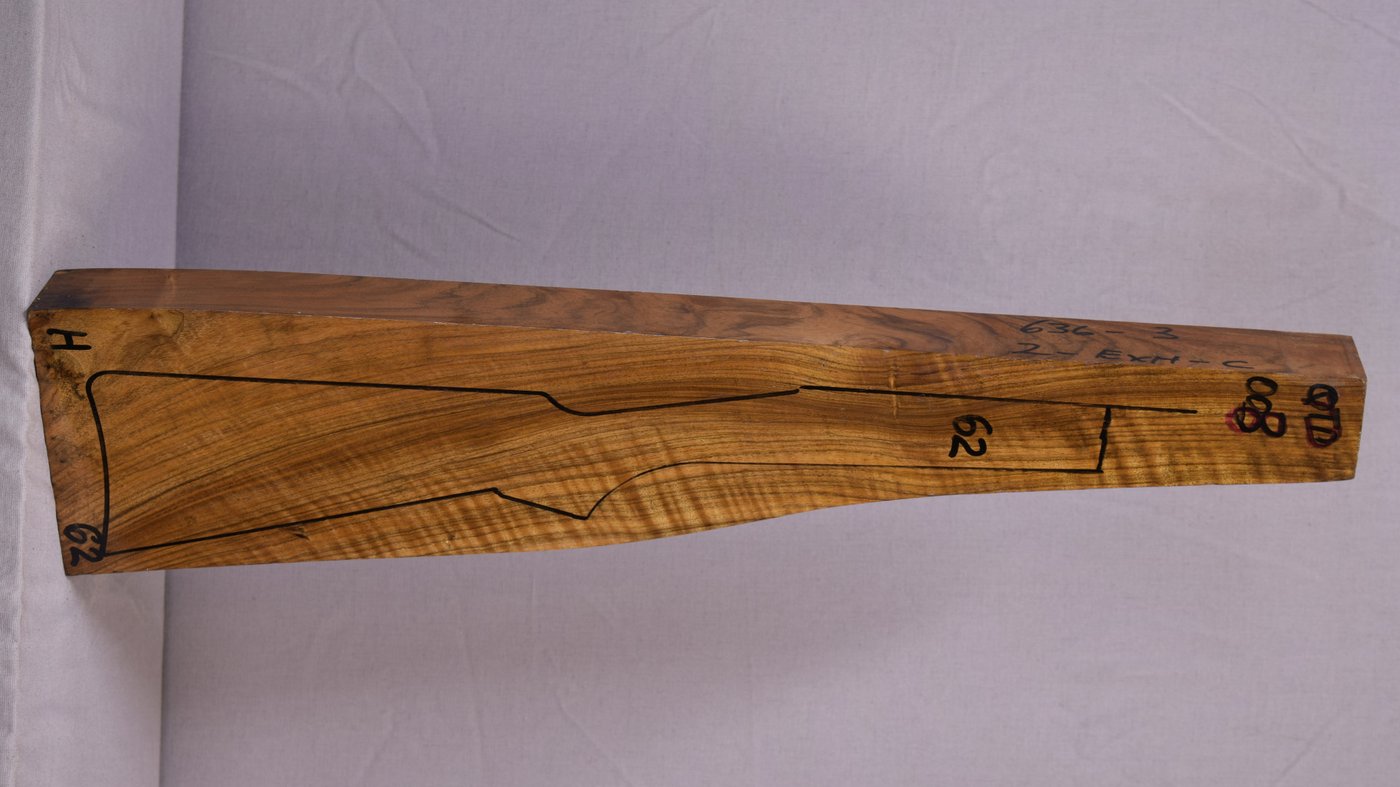 Right side of QTD 003 stockwood blank