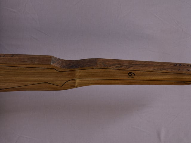 Right side of NR 127 stockwood blank