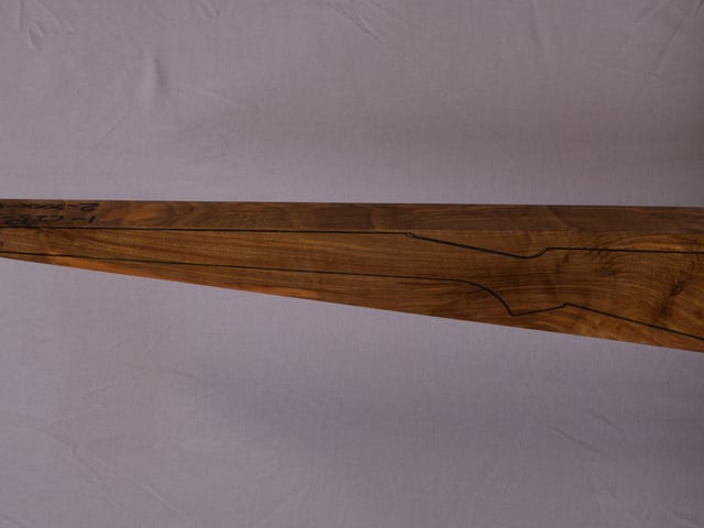 Left side of QR 134 stockwood blank