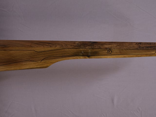 Right side of QR 209 stockwood blank
