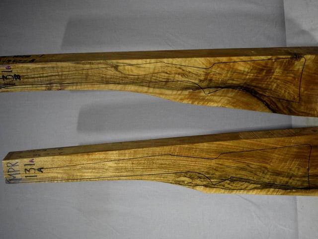 Left side of MPR 131A & 131B stockwood blank