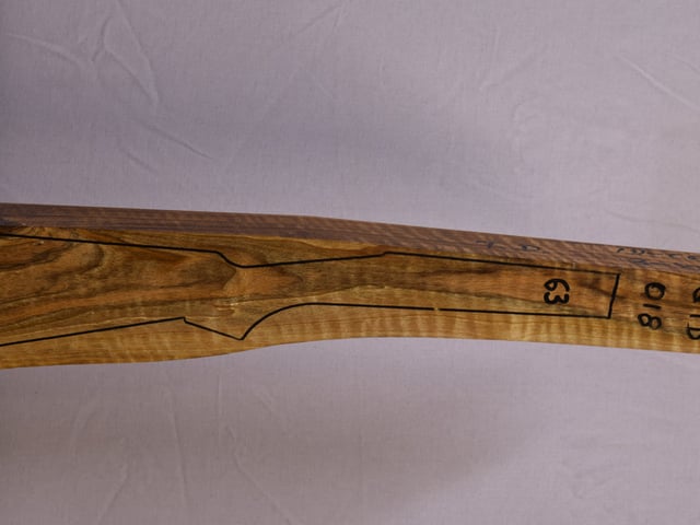 Right side of QTD 018 stockwood blank